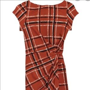 Love...ady plaid twist front dress Size Small NWOT